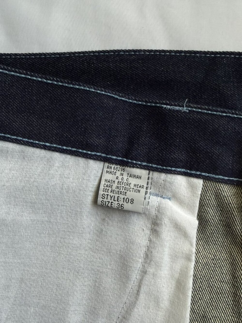 Roglins Jeans Vintage Dark Wash Baggy Denim Carpenter Shorts Jorts Size 36 - Picture 7 of 10